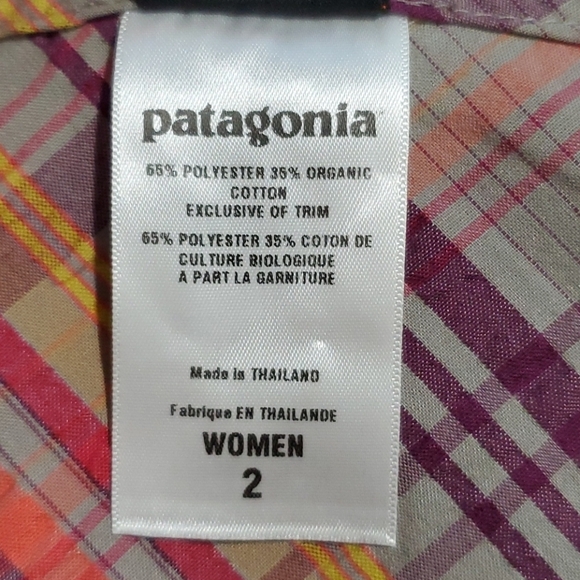 PATAGONIA PLAID SLEEVELESS SUN DRESS - Picture 7 of 7